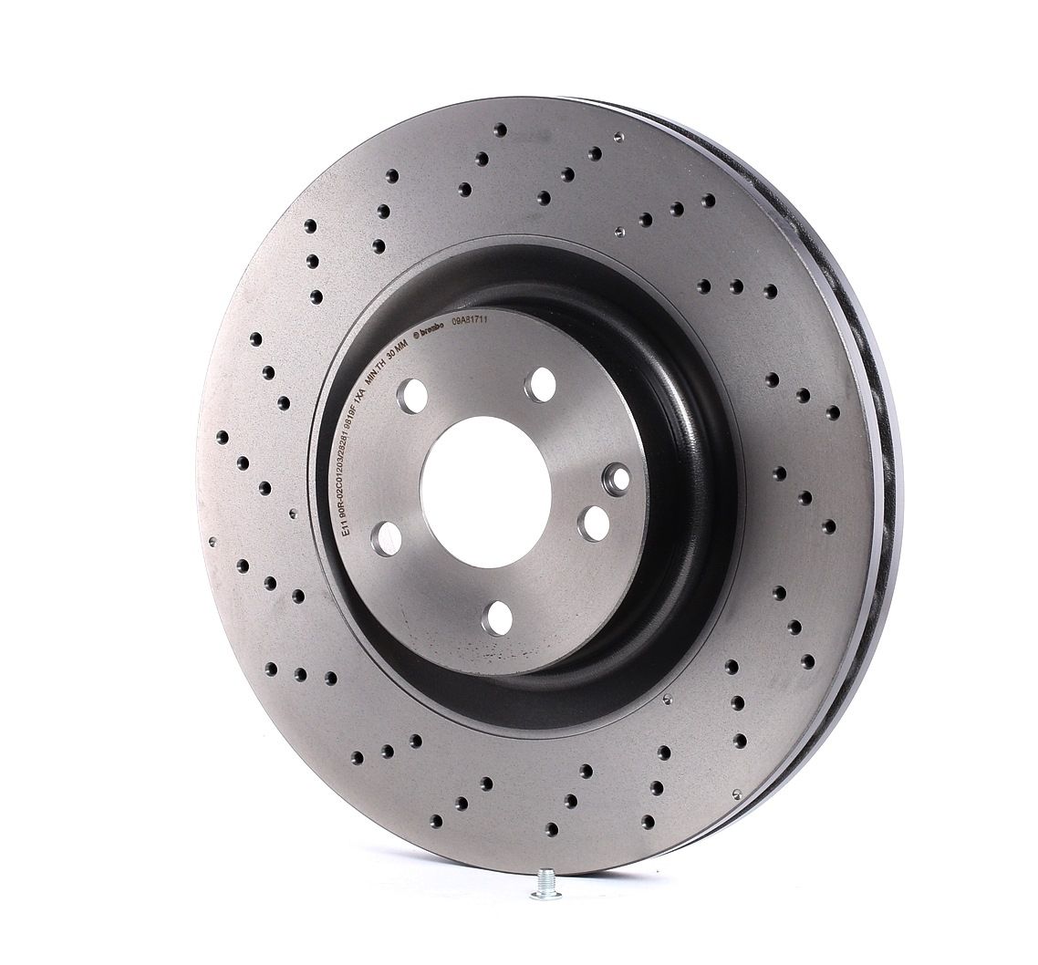 BREMBO Jarrulevyt MERCEDES-BENZ 09.A817.11 2214210012,2214211112,2214211612 Jarrulevy A2214210012,A2214211112,A2214211612