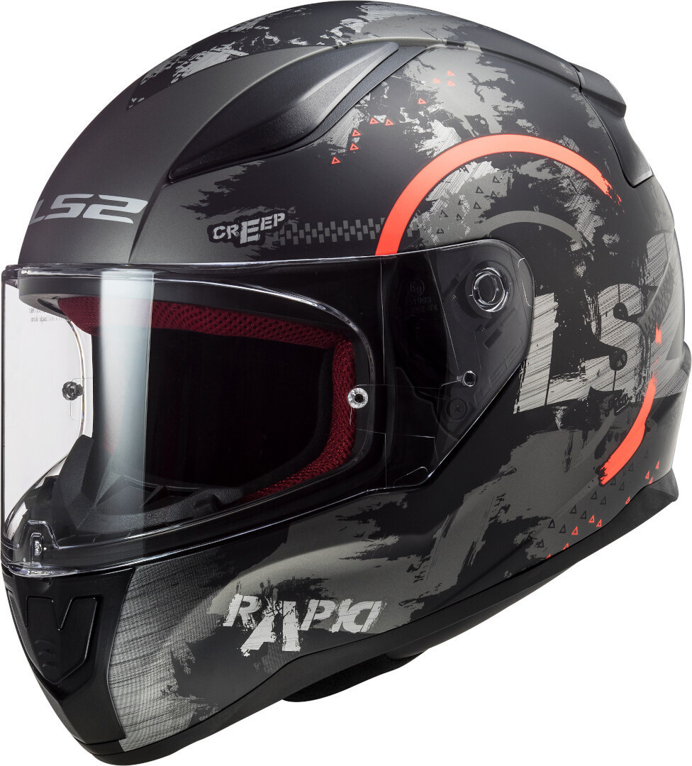 LS2 FF353 Rapid Circle Matt Titanium Fluo Orange M