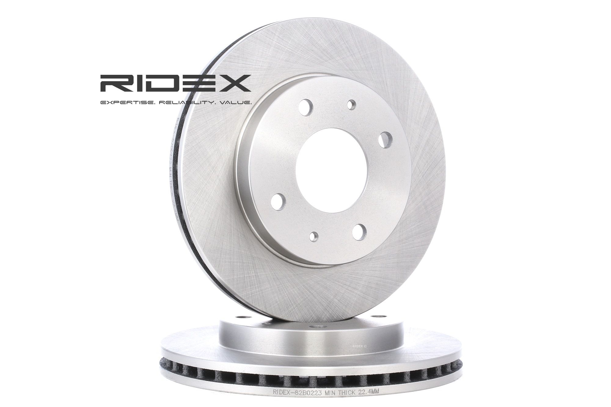 RIDEX Jarrulevyt HYUNDAI,KIA,VOLVO 82B0223 51712M2000,51712M2000,MB407639 Jarrulevy MB668107,MB928994,MB928995,MB995994,MR128153,MR205584,MR205585