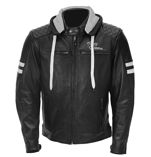 Rusty Stitches Jari Hooded Black Black White XL