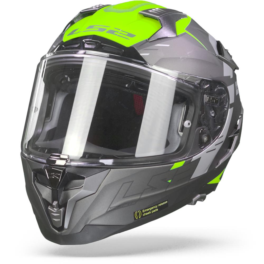 LS2 FF327 Challenger Allert Matt Titan Hi-Vis Yellow M