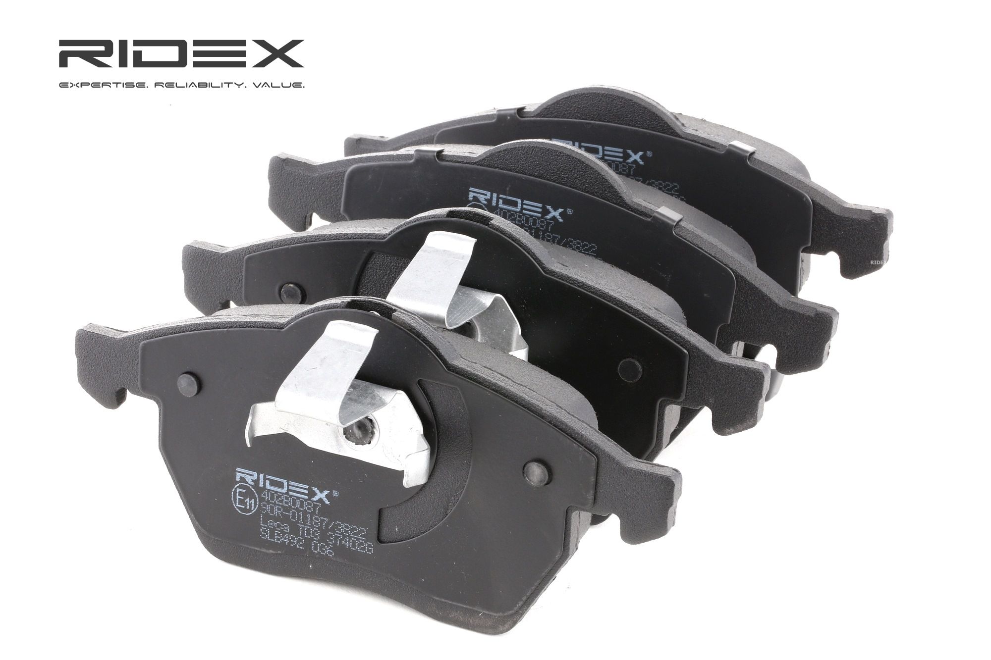 RIDEX Jarrupalat AUDI,OPEL,SAAB 402B0087 05055371,05064795,05392485 Jarrupalasarja,Jarrupala, Levyjarru 1605032,1605984,5055371,5064795,5392485