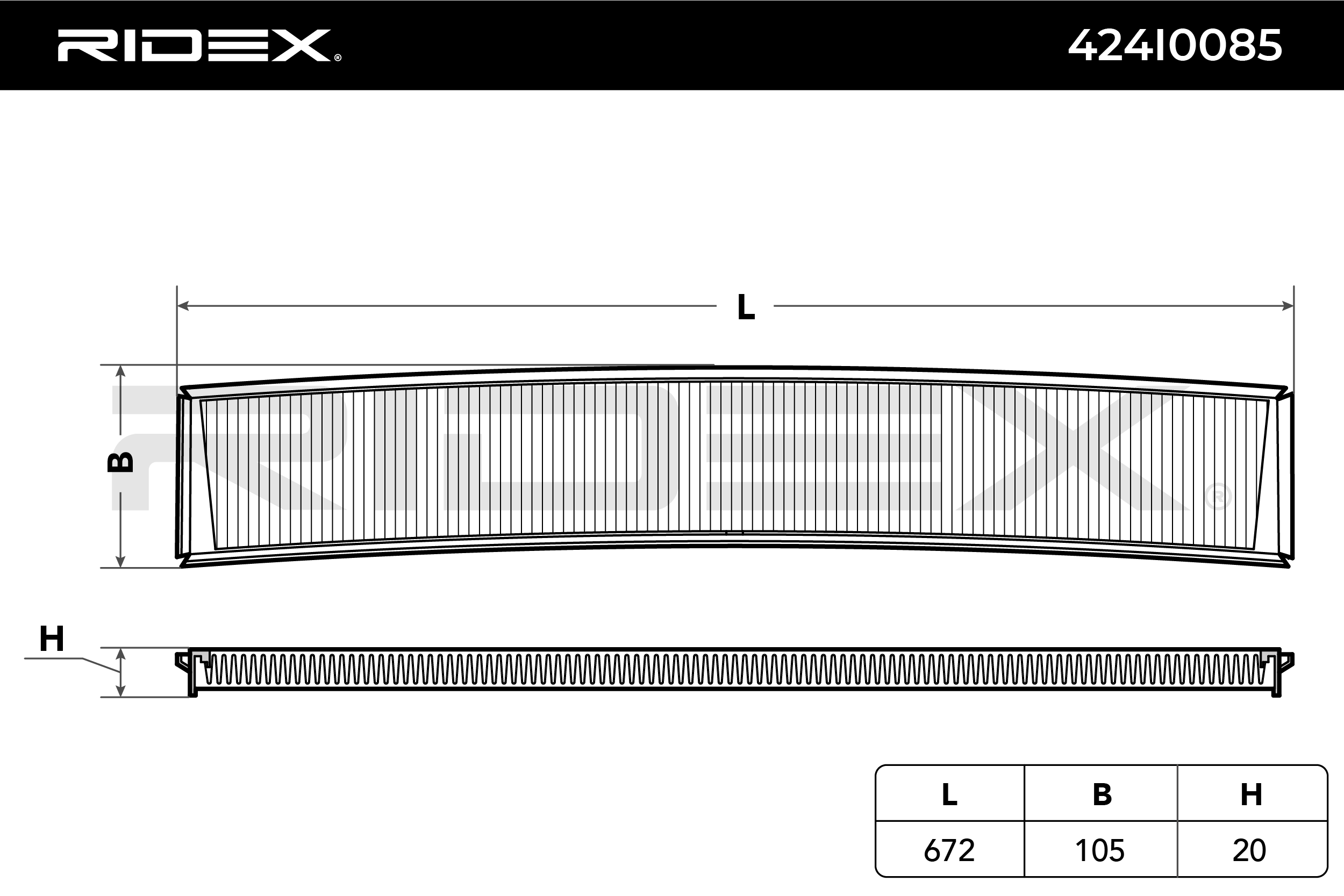 RIDEX Raitisilmasuodatin BMW,ALPINA 424I0085 64116907450,1000004,64116907450 Sisäilmansuodatin,Suodatin, Sisäilma 64311000004,64318361899,64319071934