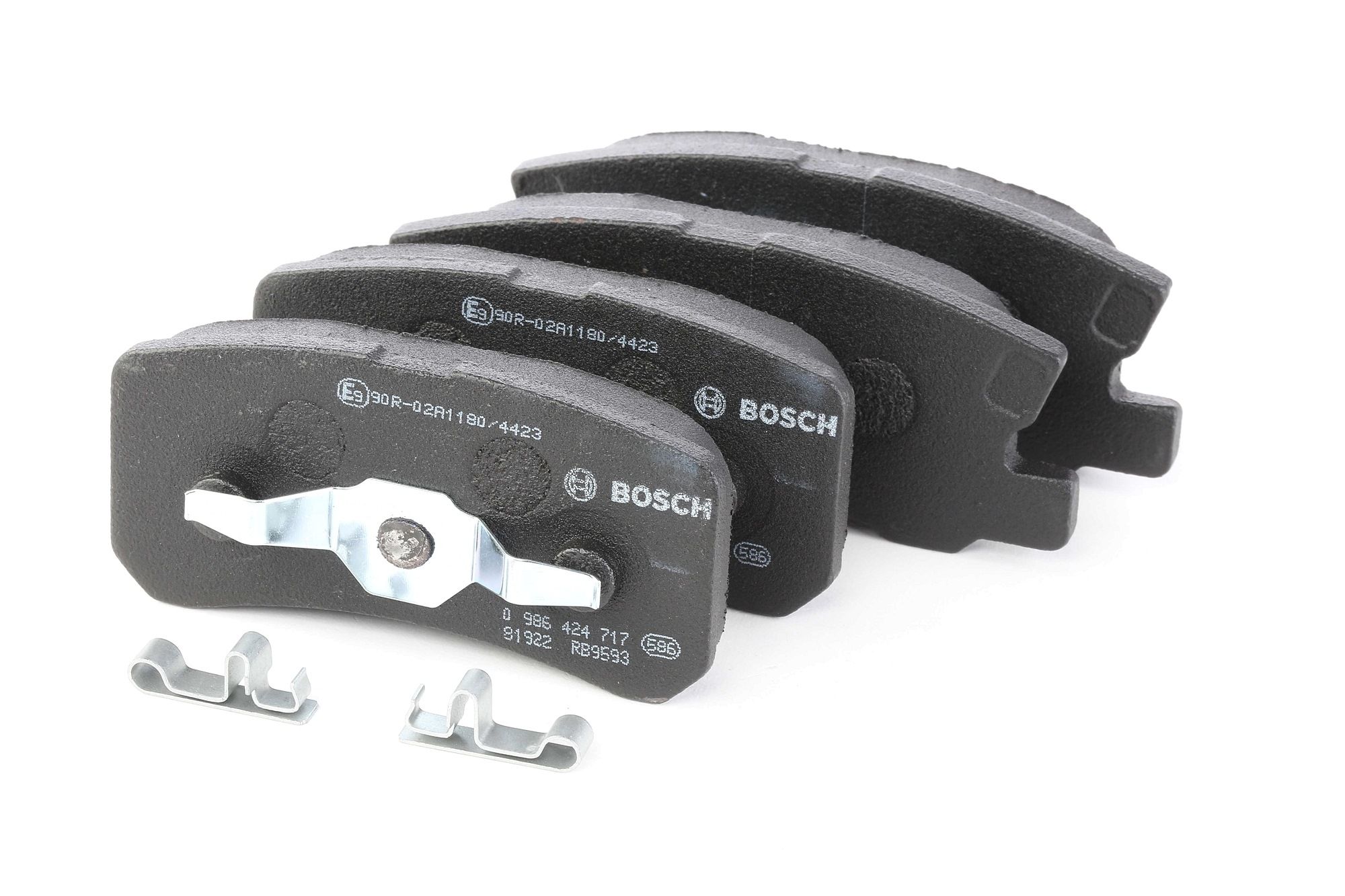 BOSCH Jarrupalat PEUGEOT,CITROËN,MITSUBISHI 0 986 424 717 68020256AA,68028671AA,68033078AA Jarrupalasarja,Jarrupala, Levyjarru 425390,425391,425448