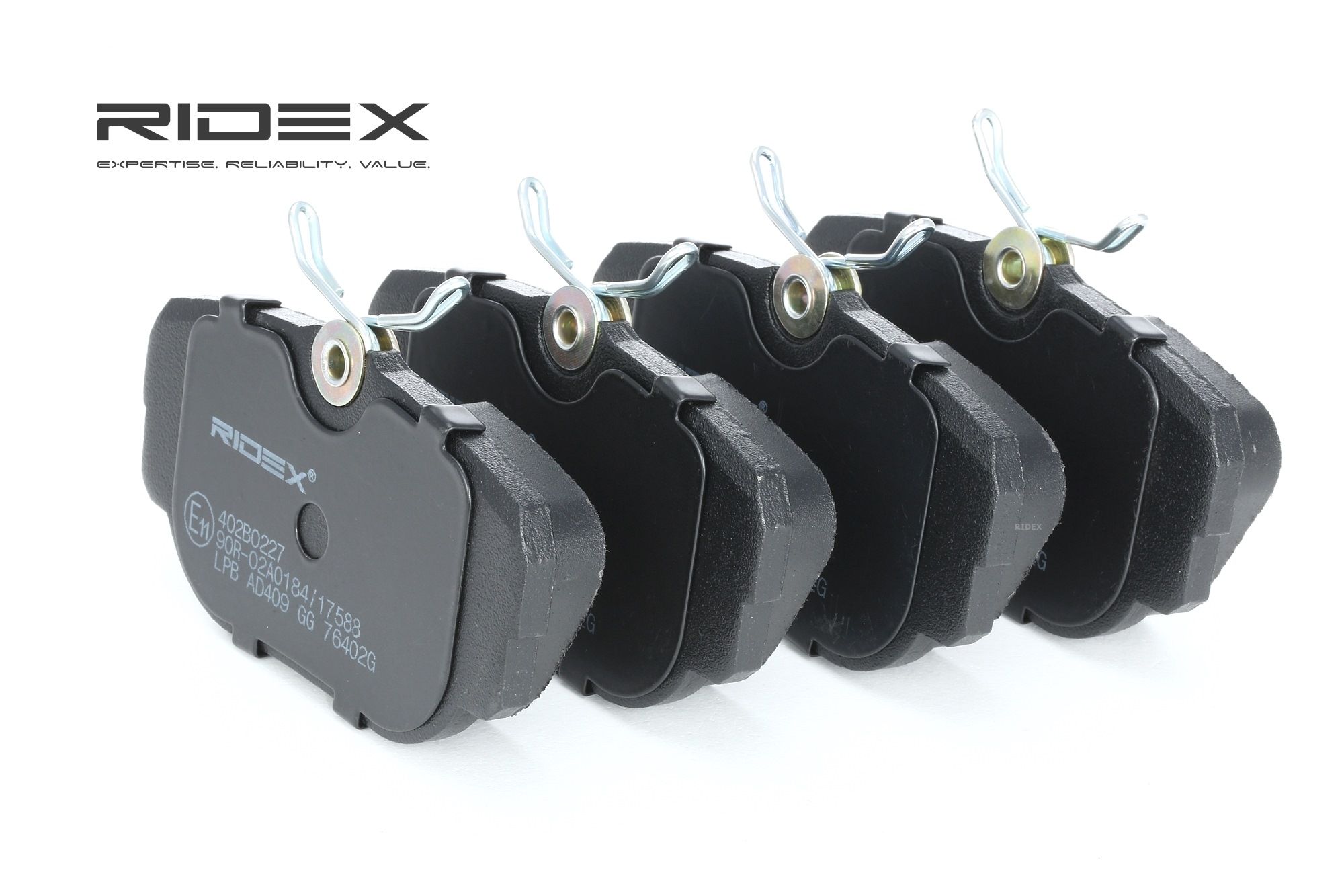 RIDEX Jarrupalat BMW 402B0227 1154442,1154443,1155999 Jarrupalasarja,Jarrupala, Levyjarru 1156898,1156899,1157747,1157748,1161347,1161349,1162481
