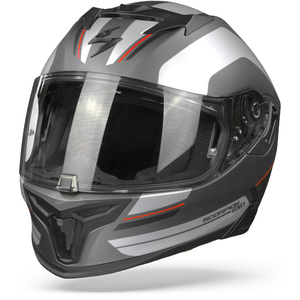 Scorpion EXO-520 Air Lemans Matt Silver Red S