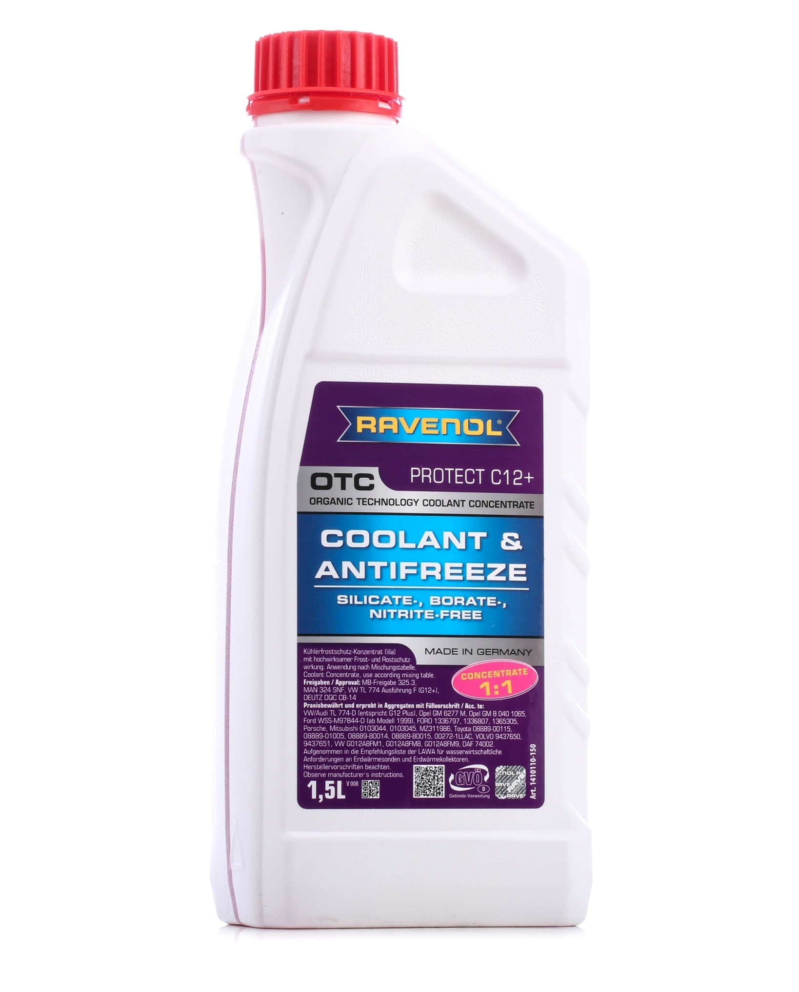 RAVENOL Jäähdytinneste VW,AUDI,MERCEDES-BENZ 1410110-150-01-999 Jäähdytysneste,Pakkasneste,Jäätymissuoja