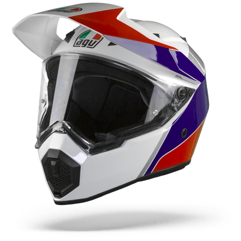 AGV AX9 Atlante White Blue Red ML