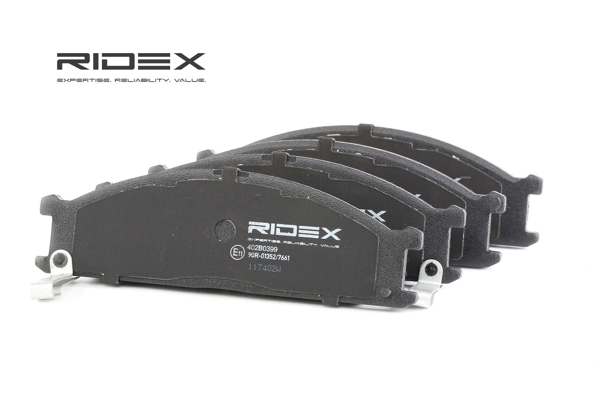 RIDEX Jarrupalat FORD,NISSAN,SUBARU 402B0399 26296AA050,26296AA051,586106234 Jarrupalasarja,Jarrupala, Levyjarru 5861062340,586106235,5861062350,D106