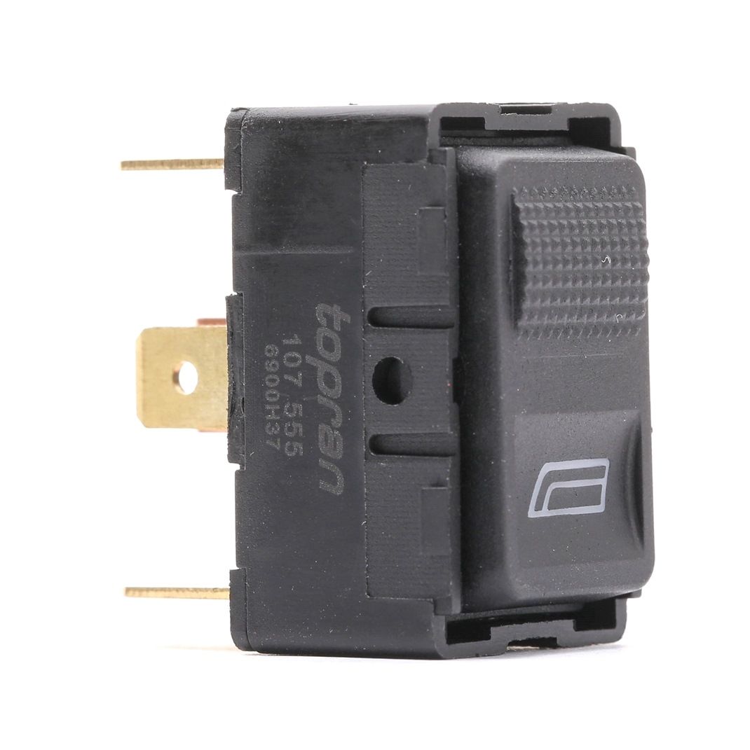 TOPRAN Lasinnostimen Kytkin AUDI 107 555 4A0959855A,4A0959855A01C,893959855 Kytkin, Lasinnostin 89395985501C