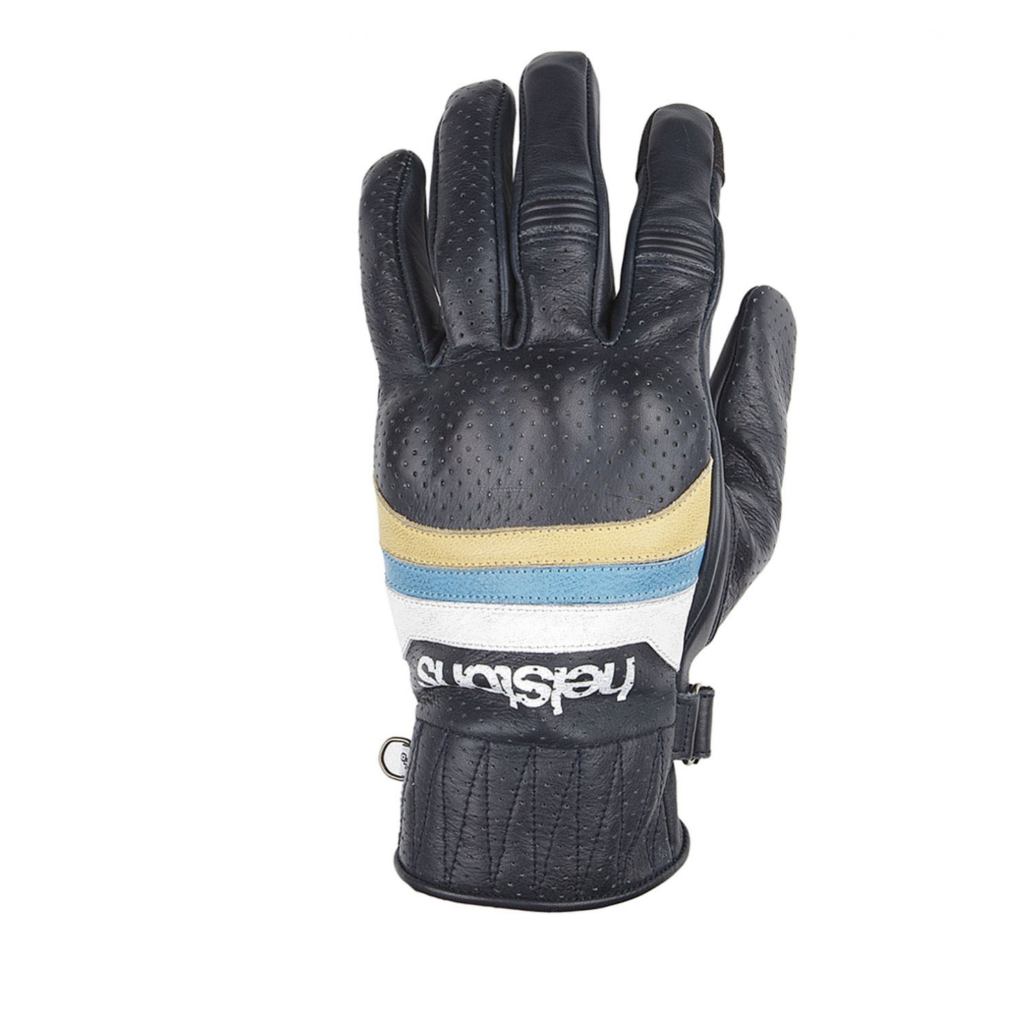 Helstons Mora Air Summer Leather Blue Beige White Gloves T11