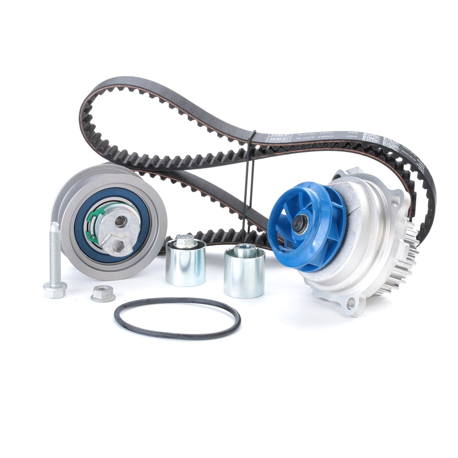 SKF Vesipumppu + Jakohihnasarja VW,AUDI,SKODA VKMC 01222-1 038109454A,06B109244,06B121011H 06B121011L,06B121011M,06B121011N,06B121011Q,06D109119B