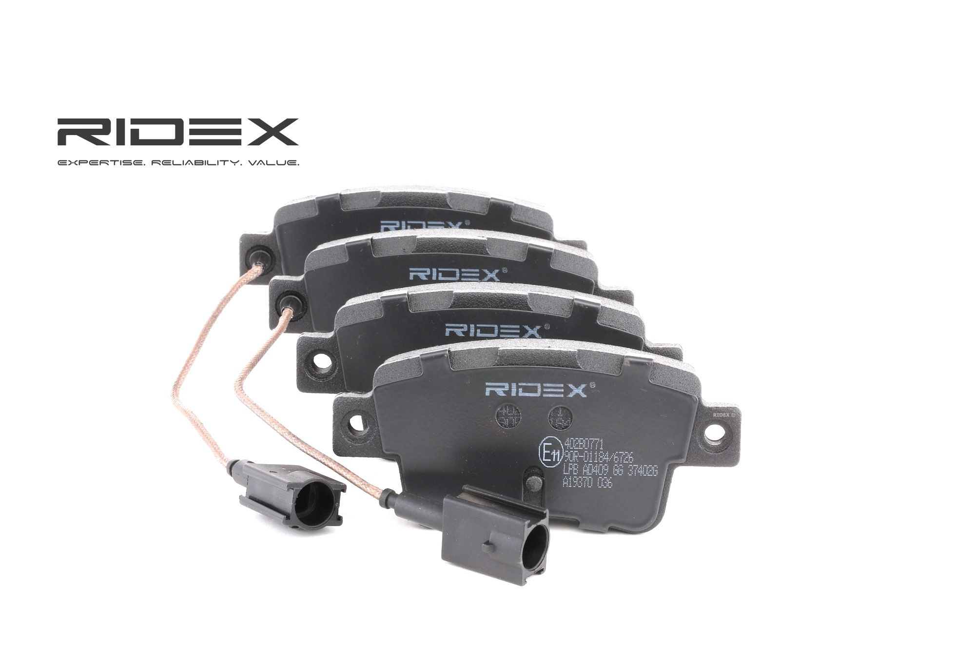 RIDEX Jarrupalat FIAT,ABARTH 402B0771 77365464,77365886 Jarrupalasarja,Jarrupala, Levyjarru