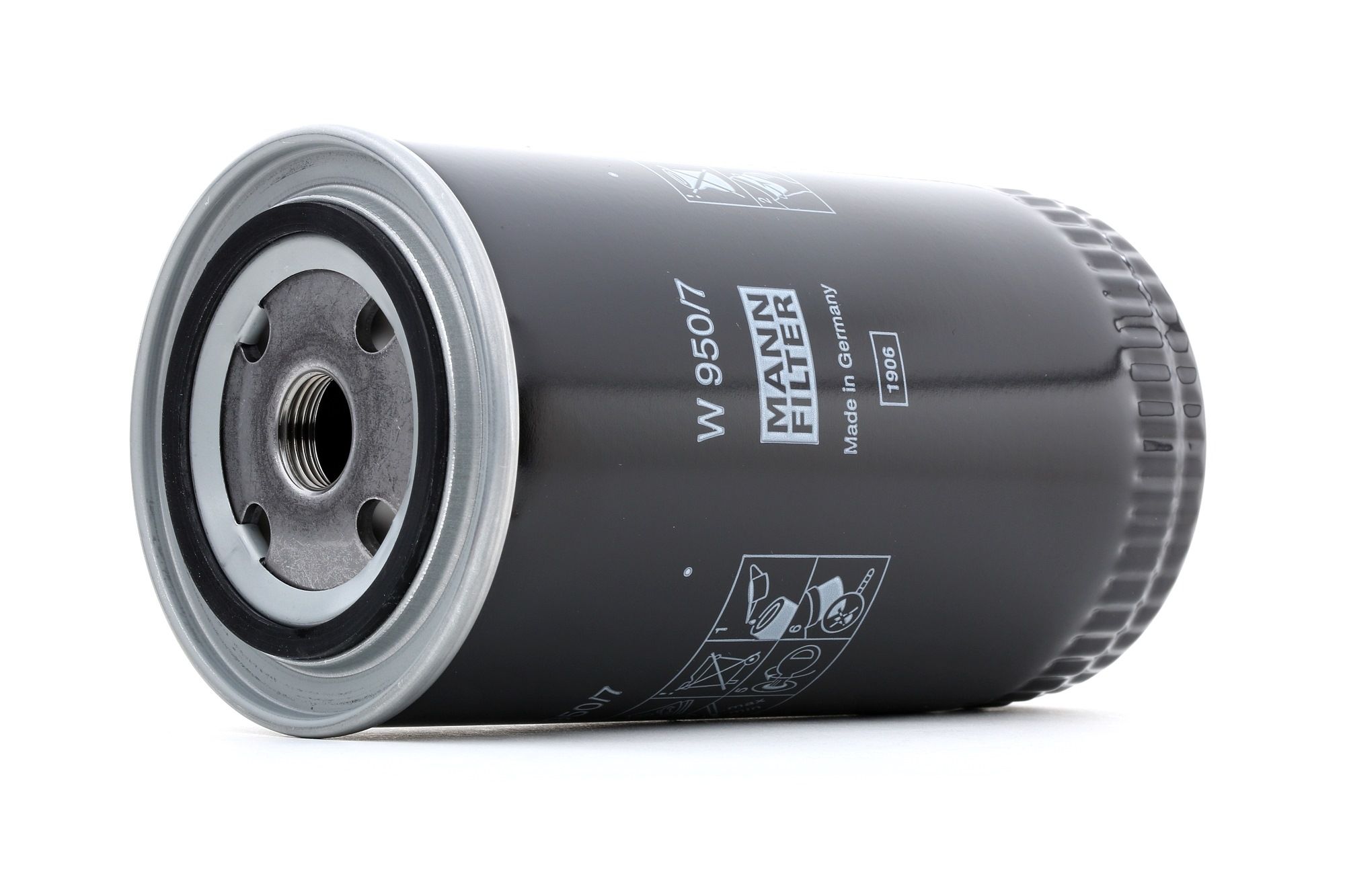 MANN-FILTER Öljynsuodatin VW,NISSAN,VOLVO W 950/7 75065702,1565204,5004775 5019424,5019425,71029,86055006005,86779030378,152089X800,15209T9005,960698