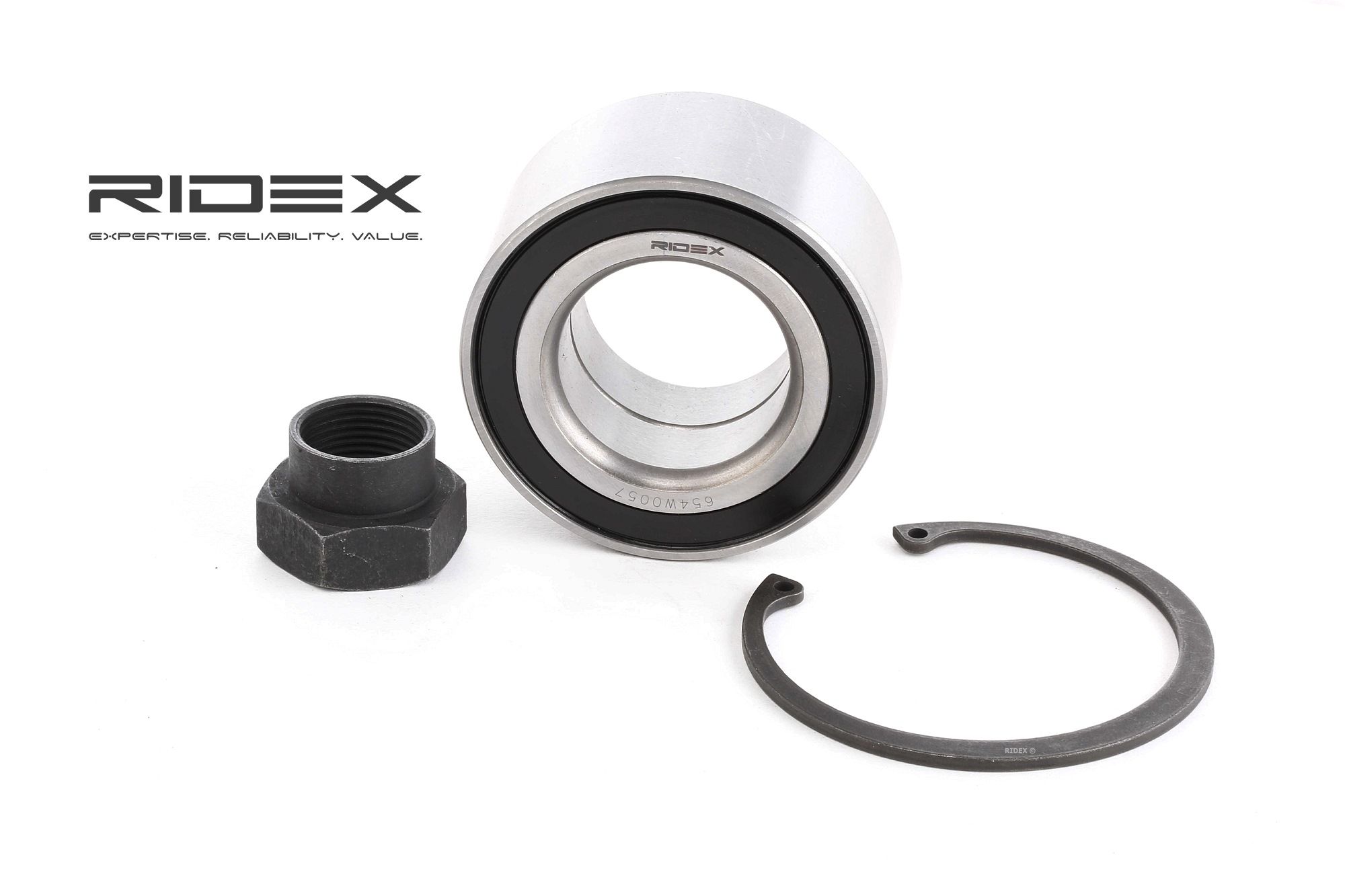 RIDEX Pyöränlaakerit FORD 654W0057 1088380,1141771,2S6J1K018AA Pyöränlaakerisarja 5024196,6485018,91AB1215AA,328103,728103,90279332,273135603102