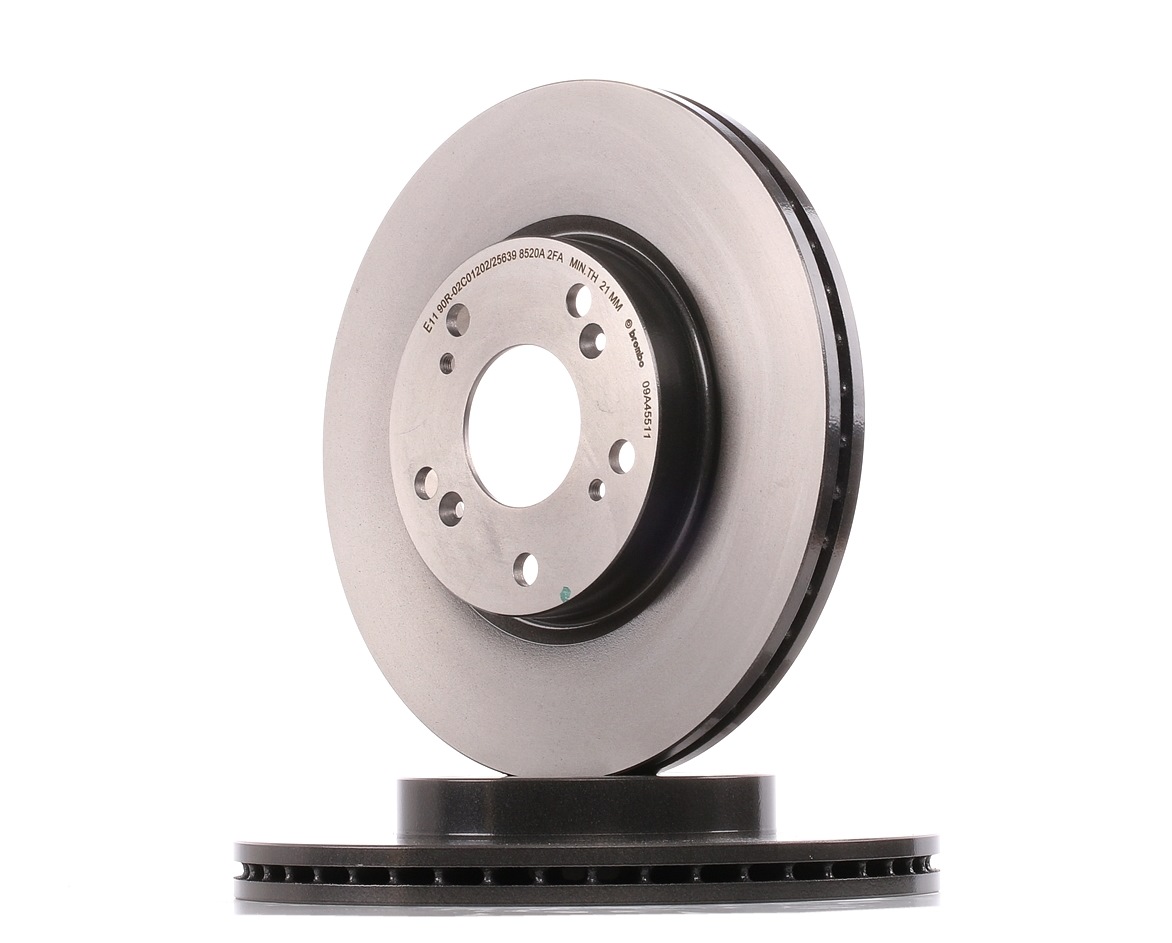 BREMBO Jarrulevyt HONDA 09.A455.11 45251S7AE10,45251S7AE11,45251SMGE30 Jarrulevy 45251SMGE31,45251SMGG10,45251SMGG11,45251TEAT00