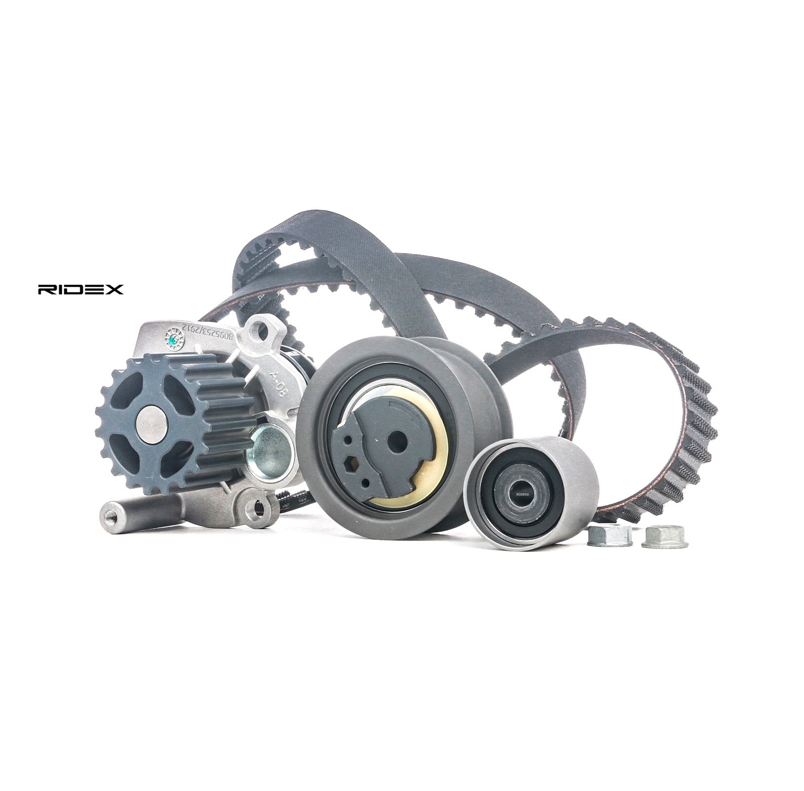 RIDEX Vesipumppu + Jakohihnasarja VW,AUDI,FORD 3096W0002 038109119L,038109119N,038109119P 038109243M,038109244J,038109244N,038109454A,045109243F
