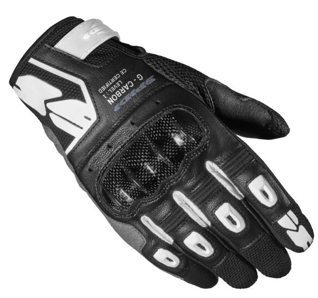 Spidi G-Carbon Lady Black White Motorcycle Gloves M