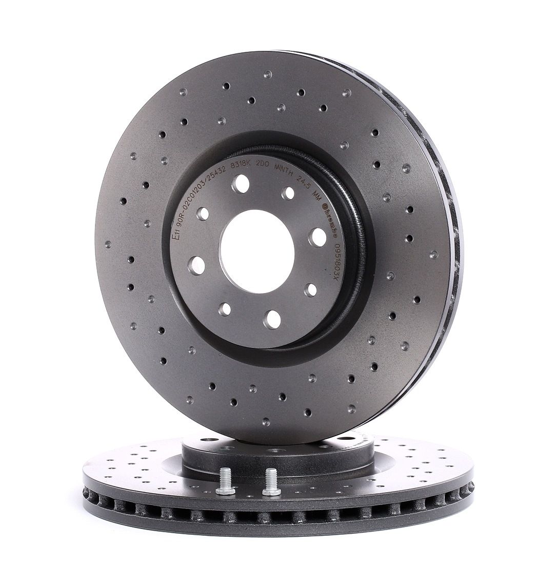 BREMBO Jarrulevyt FIAT,ALFA ROMEO,CHRYSLER 09.5180.3X 46535086,46765546,71773403 Jarrulevy 46535086,46765546,46535086,46765546