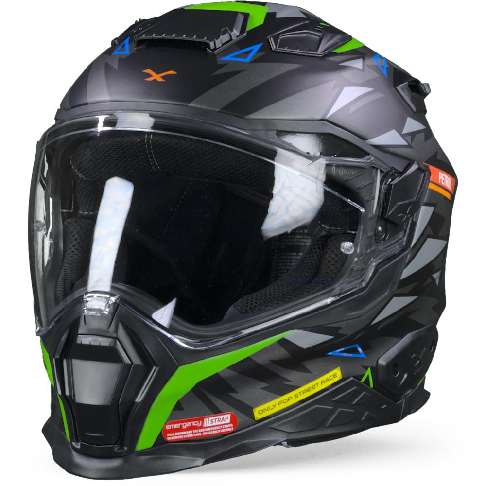 Nexx X.Wst2 Rockcity Black Neon Matt Full Face Helmet S