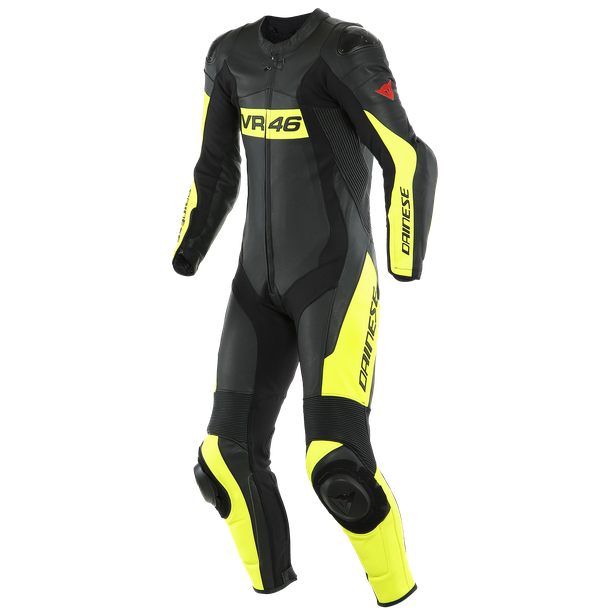 Dainese VR46 Tavullia Perforated Black Fluo Yellow 54