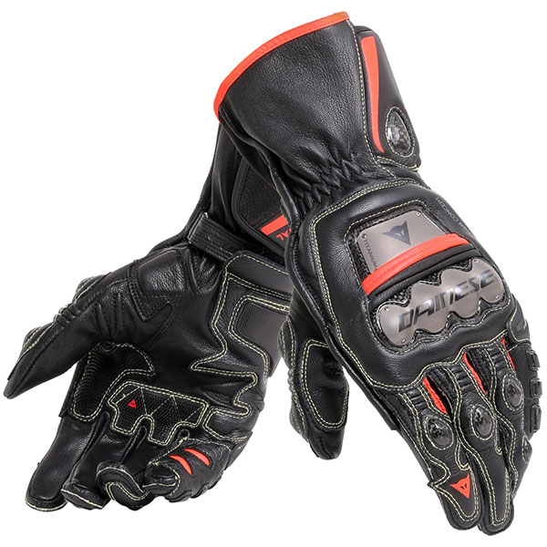Dainese Full Metal 6 Black Black Fluo Red XL