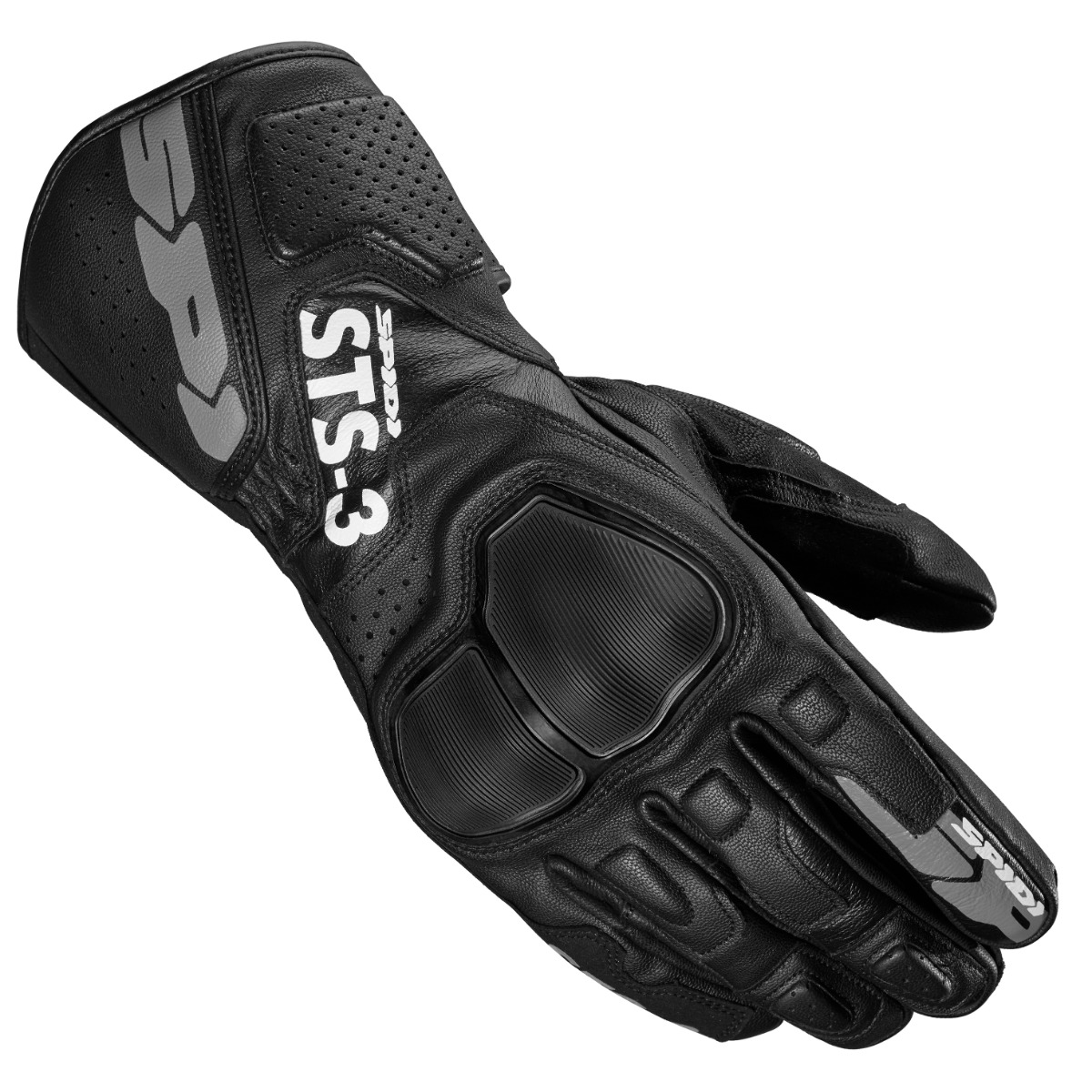 Spidi Sts-3 Black Motorcycle Gloves S
