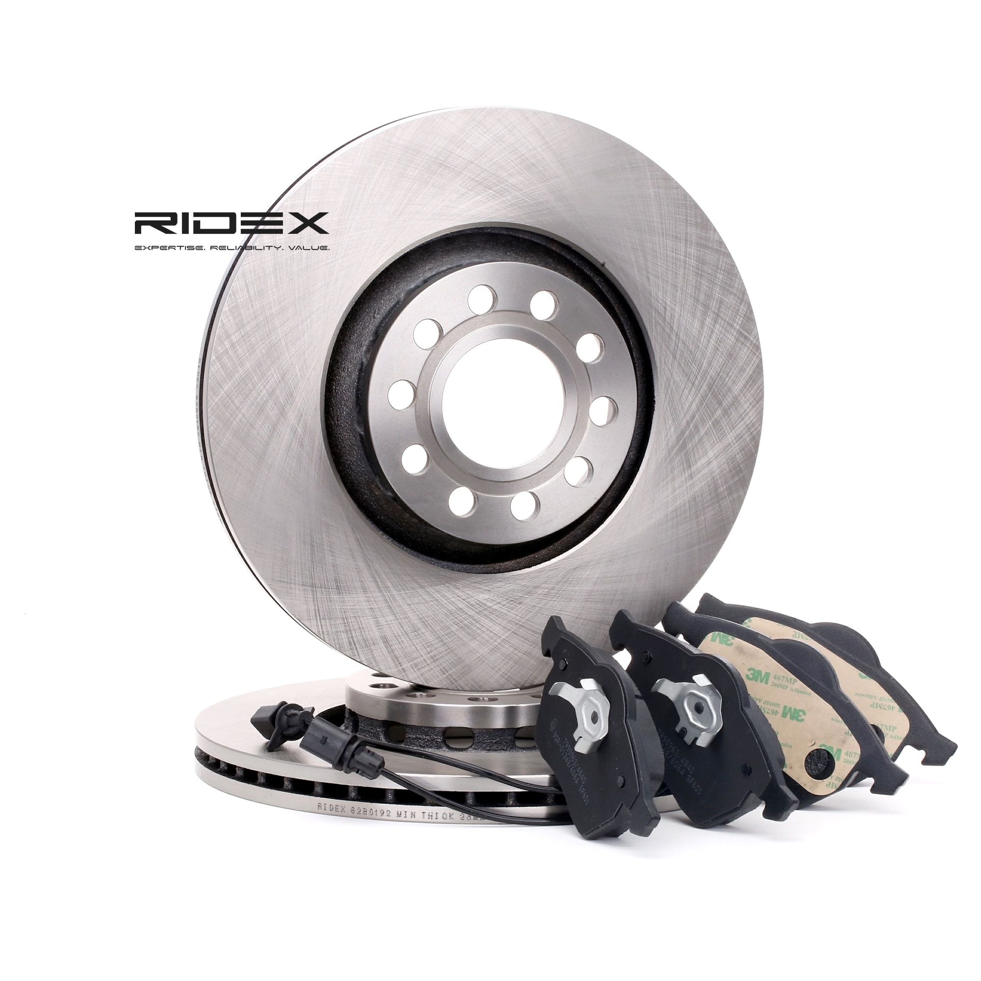 RIDEX Jarrupalasarja Levyjarru VW,AUDI,SKODA 3405B0070