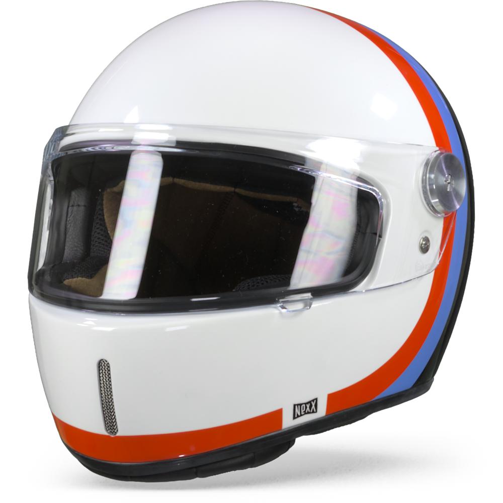 Nexx X.G100 R Speedway White Blue Full Face Helmet M
