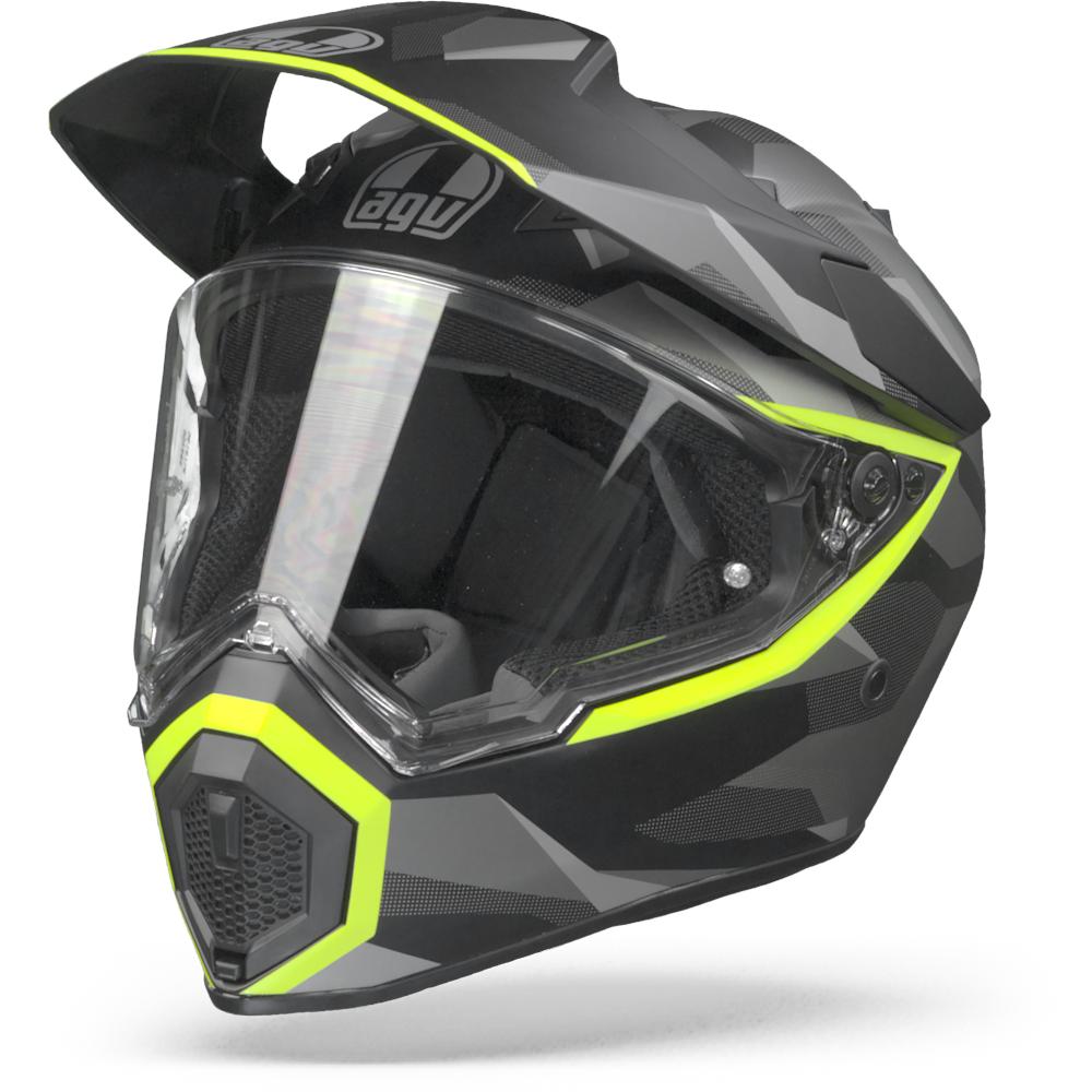 AGV AX9 Siberia Matt Black Yellow Fluo ML