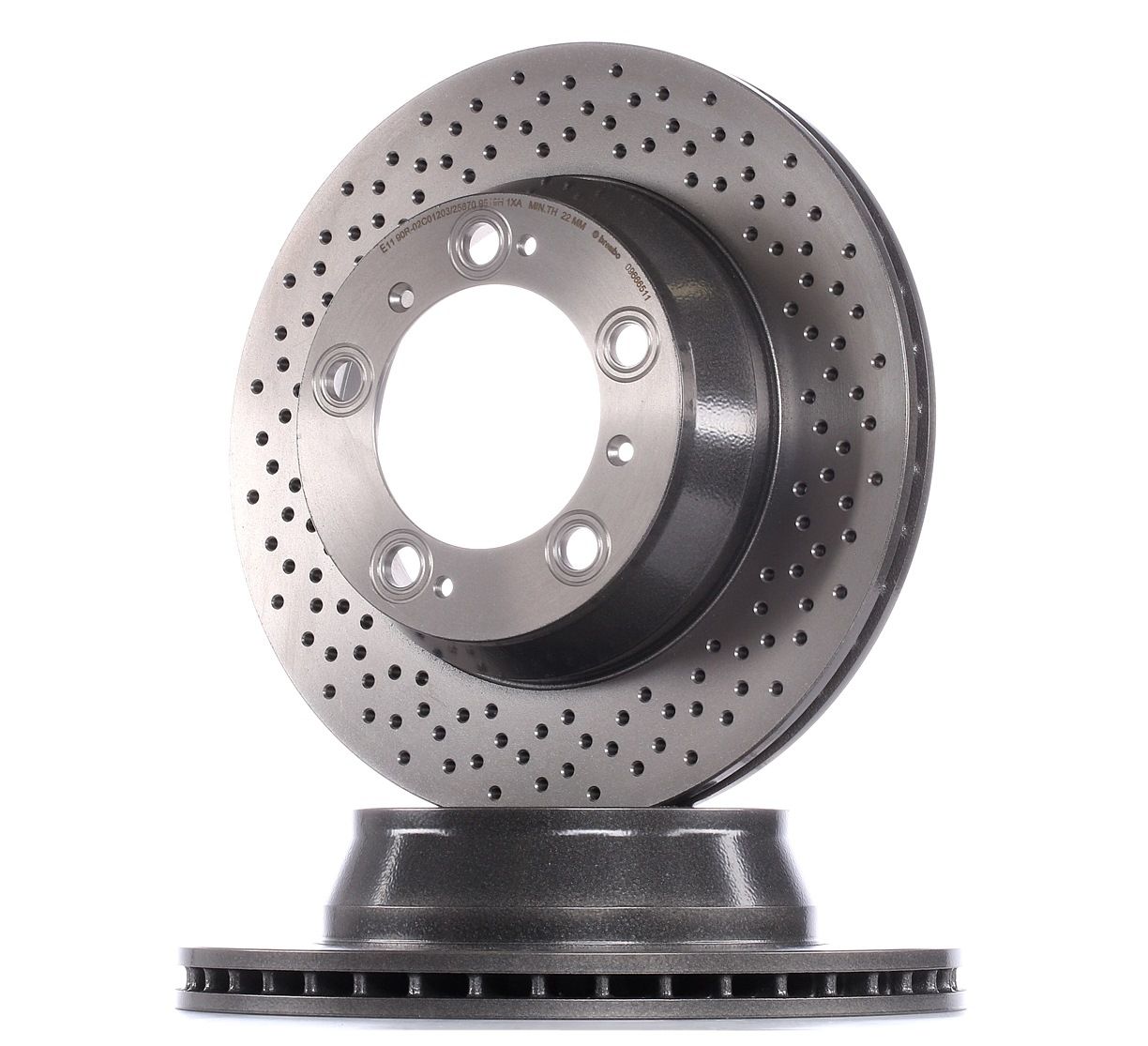 BREMBO Jarrulevyt PORSCHE 09.6665.11 99635240103,99635240104,99635240105 Jarrulevy