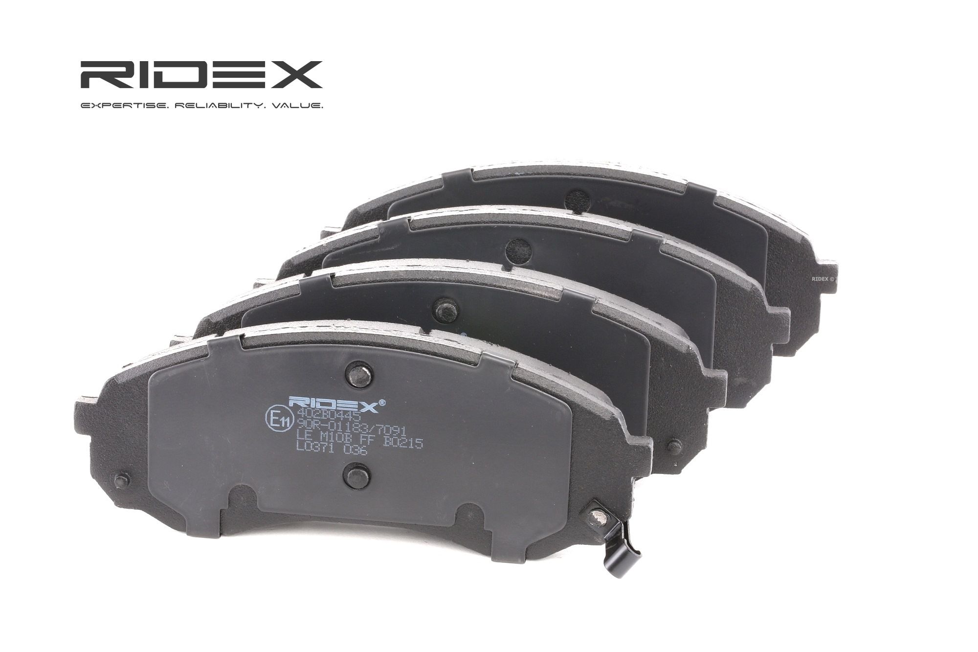 RIDEX Jarrupalat HYUNDAI,KIA 402B0445 581014DA00,581014DC00,581014HA01 Jarrupalasarja,Jarrupala, Levyjarru 581014HA50,581014DE00