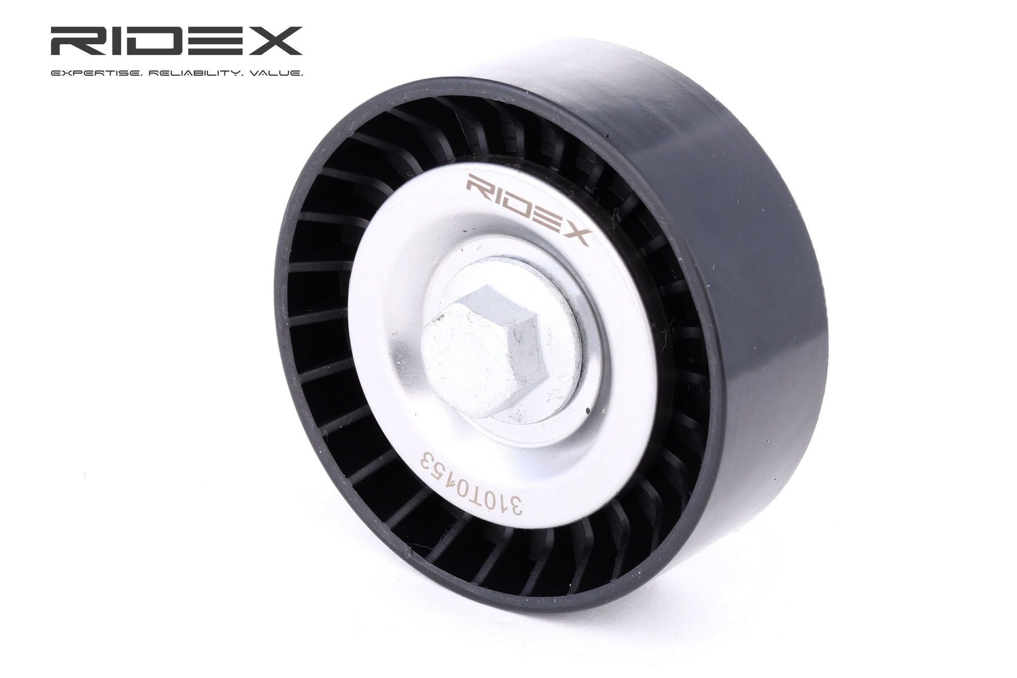 RIDEX Kiristysrulla FIAT,PEUGEOT,CITROËN 310T0153 04891596AB,04891596AC,4891596AB Kiristysrulla, Moniurahihna 4891596AC,4891797AA,4891797AB,1611423080