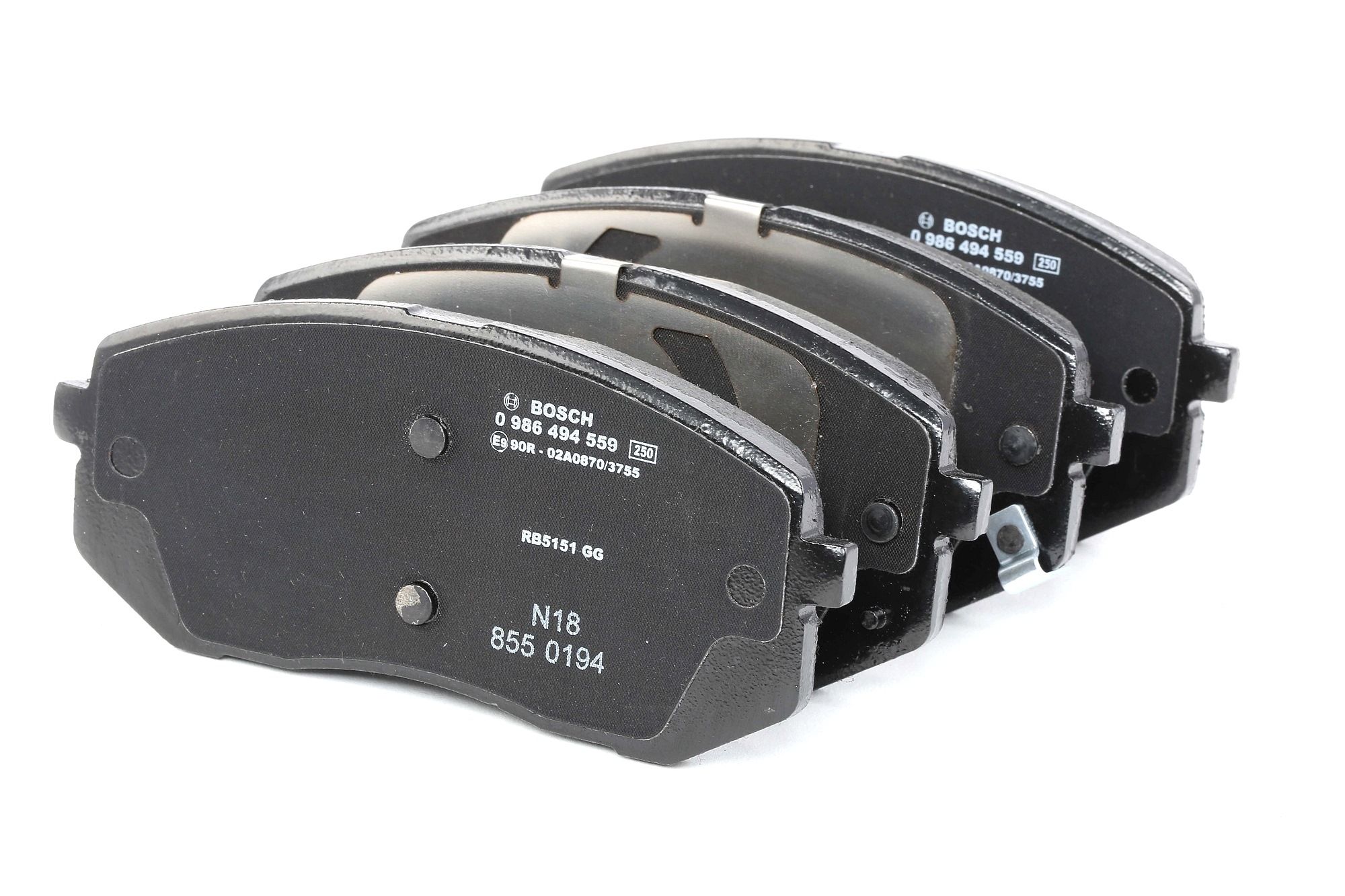 BOSCH Jarrupalat HYUNDAI,KIA 0 986 494 559 581012YA00,581012YA50,581013ZA10 Jarrupalasarja,Jarrupala, Levyjarru 581013ZA16,581013ZA70,581013ZA76