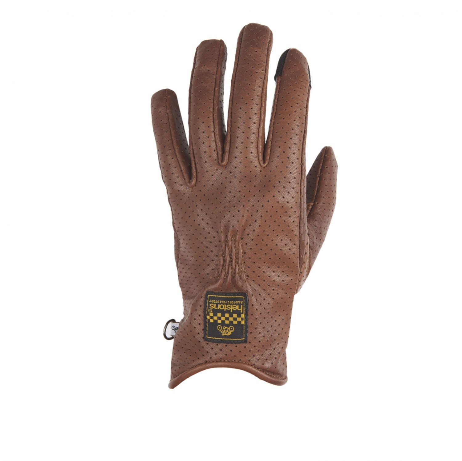 Helstons Condor Air Summer Leather Chocolate Black Gloves T10