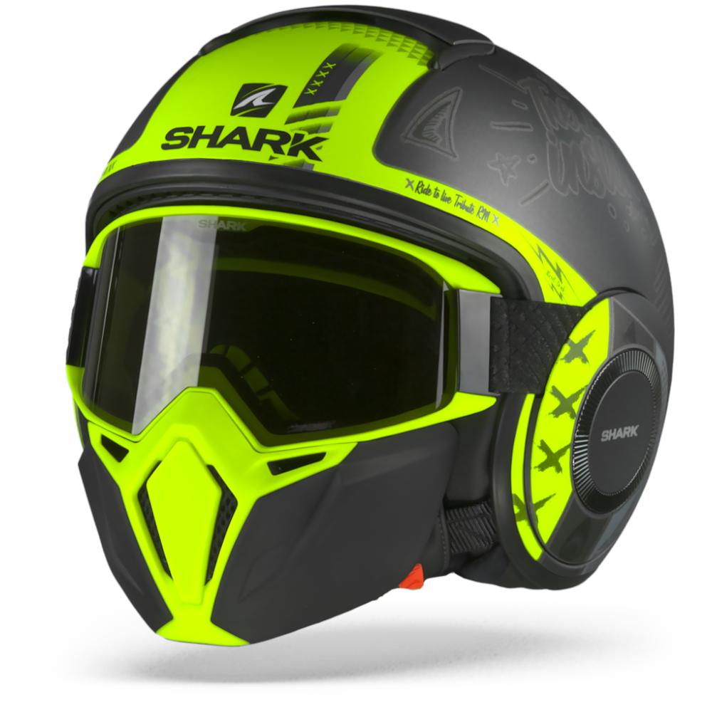 Shark Street Drak Tribute RM Matt Anthracite Silver Yellow ASY S