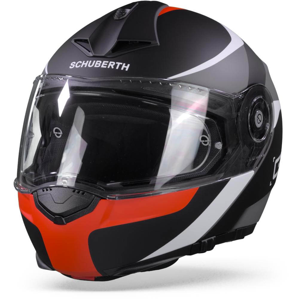 Schuberth C3 Pro Sestante Black Red Modular Helmet 3XL