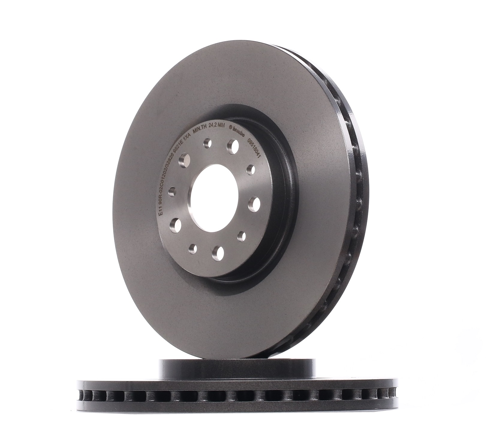 BREMBO Jarrulevyt FIAT 09.5180.41 52067393,52067394 Jarrulevy