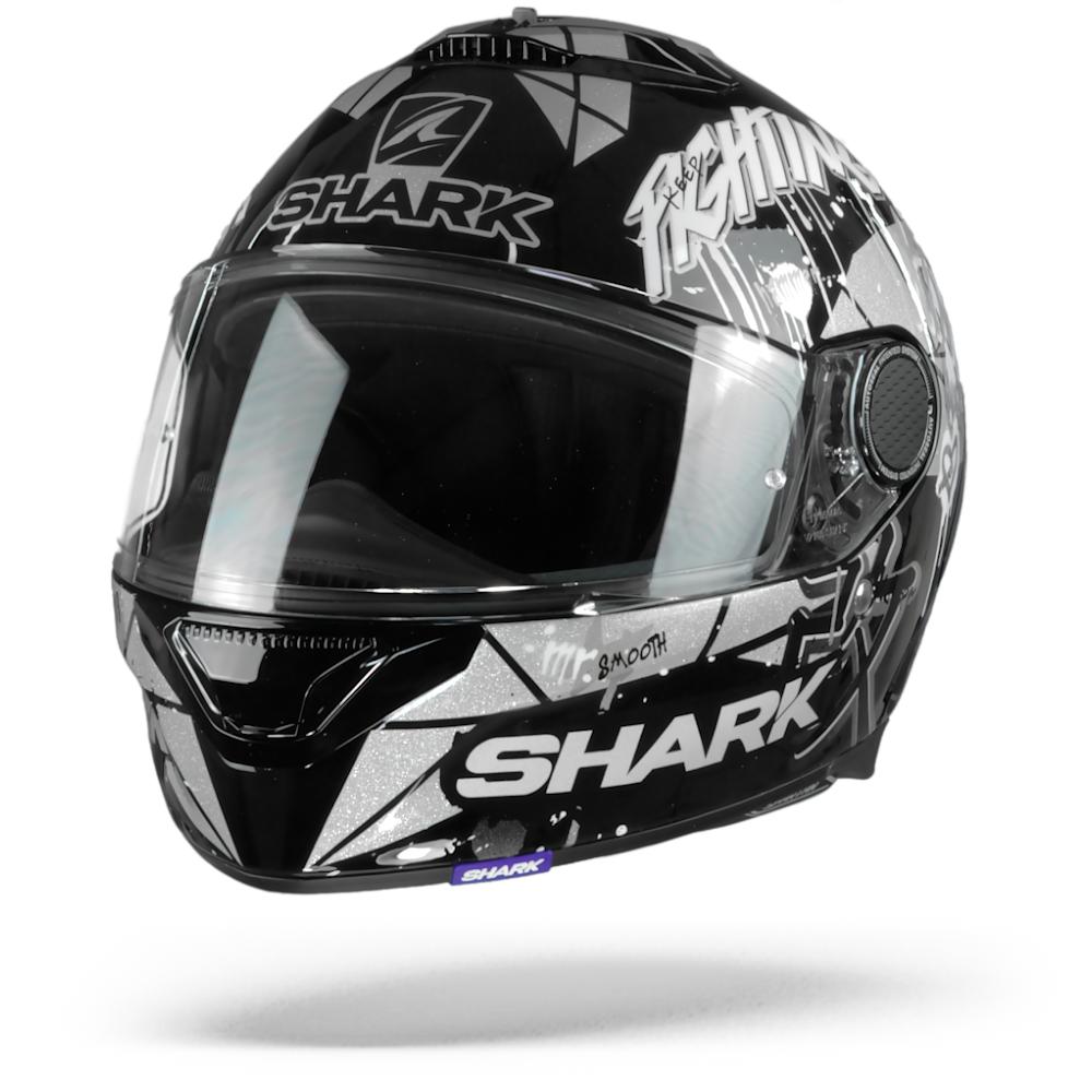 Shark Spartan 1.2 Lorenzo Catalunya GP Black White Glitter KWX L