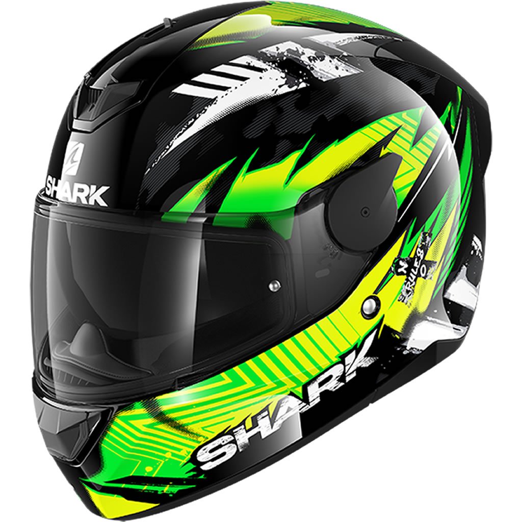 Shark D-Skwal 2 Penxa Black Green Yellow L