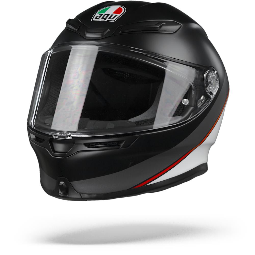 AGV K6 Max Vision Minimal Pure Matt Black White Red MS