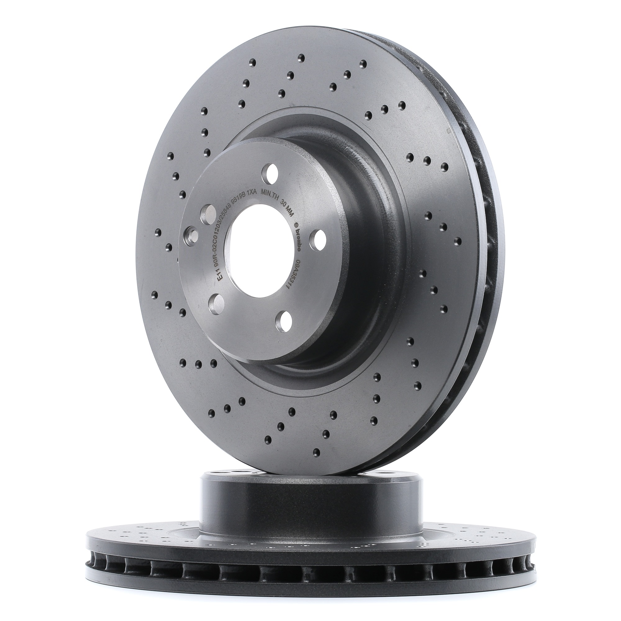 BREMBO Jarrulevyt MERCEDES-BENZ 09.A353.11 2204210812,2204212512,A2204210812 Jarrulevy A2204212512