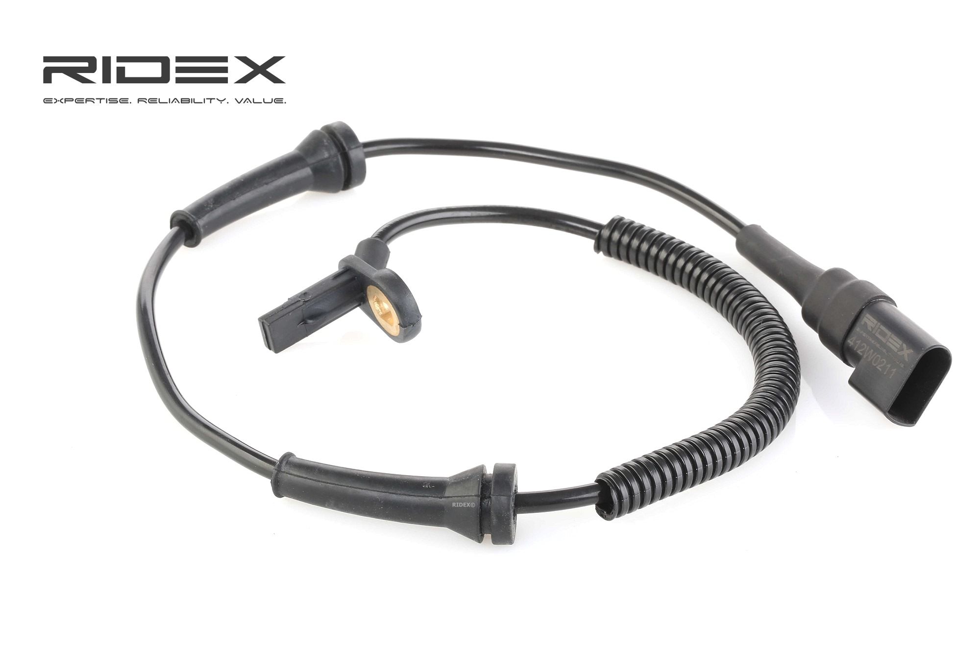RIDEX ABS Anturi FORD 412W0211 2T142B372AA,2T142B372AB,4370937 ABS Tunnistin,Tunnistin, Kiertonopeus 4376243