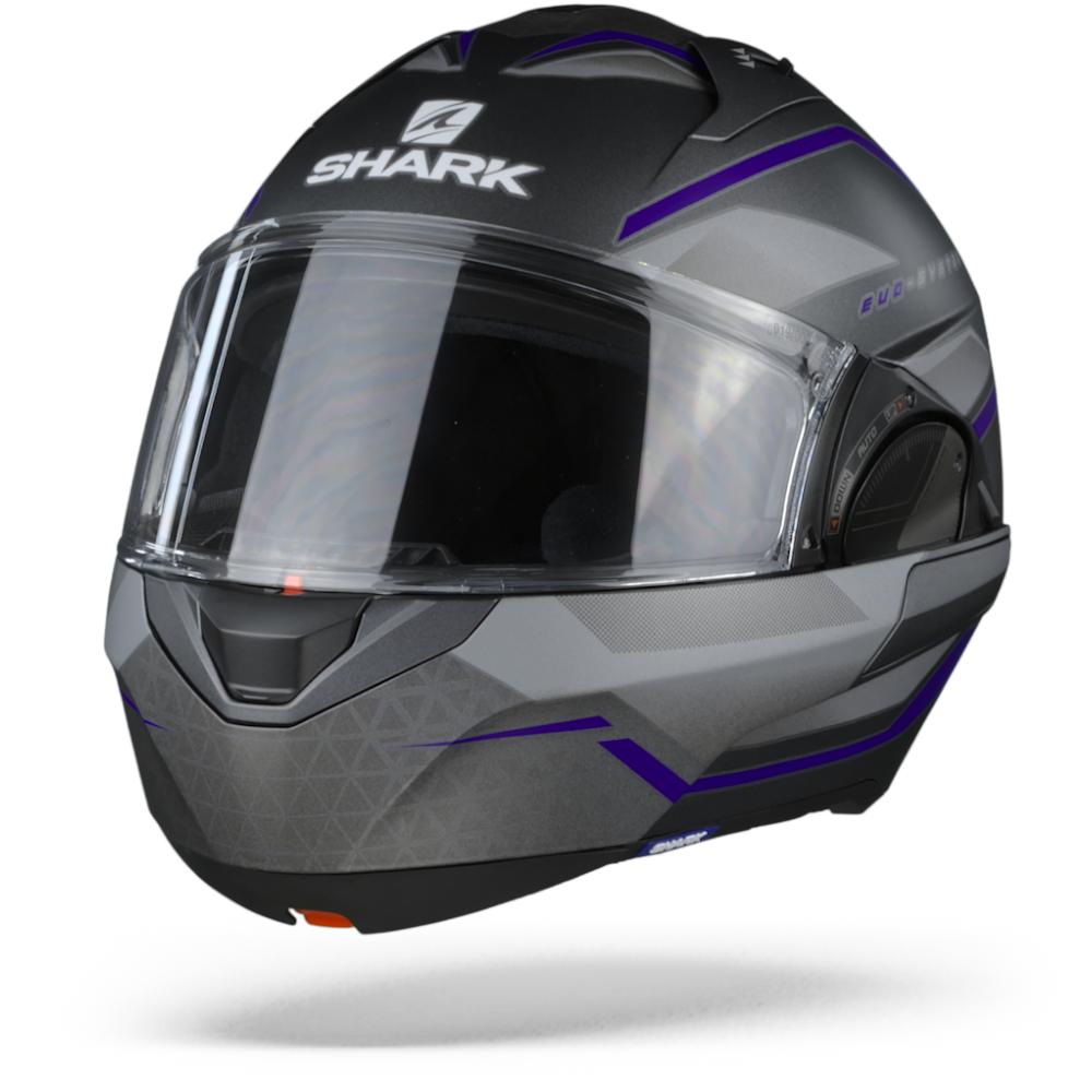 Shark Evo ES Yari ABS Matt Anthracite Blue Silver XL