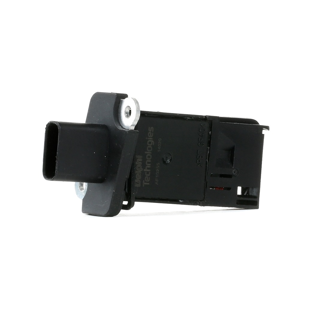 DELPHI Ilmamassamittari FORD,PEUGEOT,VOLVO AF10255-12B1 1376235,6C1112B579AA,MHK501040 Ilmamäärämittari,MAF Anturi 30777415