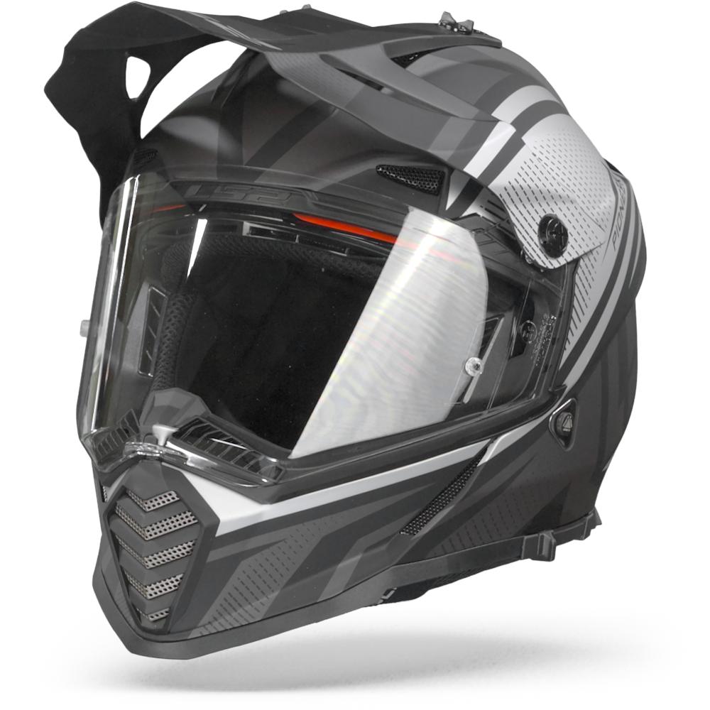 LS2 MX436 Pioneer Evo Master Matt Titanium S