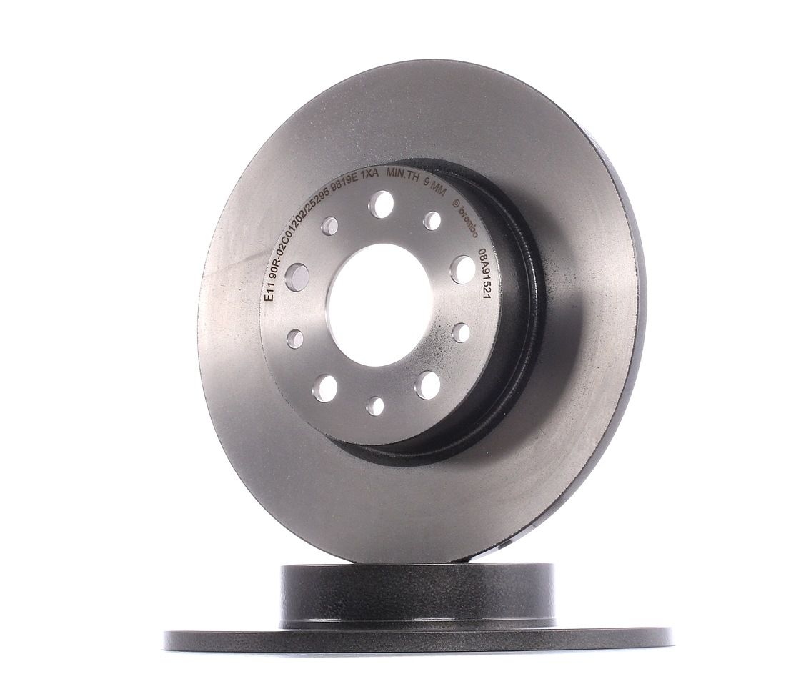 BREMBO Jarrulevyt FIAT 08.A915.21 51808471,51885409,52048984 Jarrulevy 52048985,52067389,52067390
