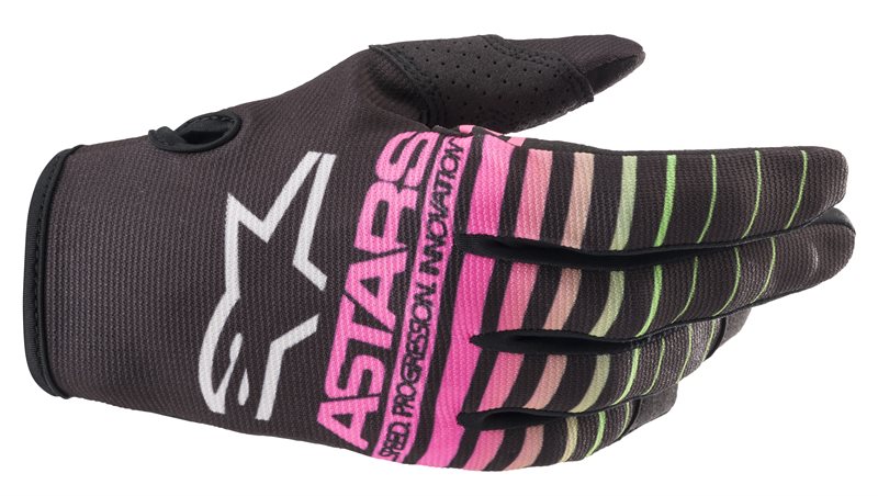 Alpinestars Radar Gloves Black Green Neon Pink Fluo XL