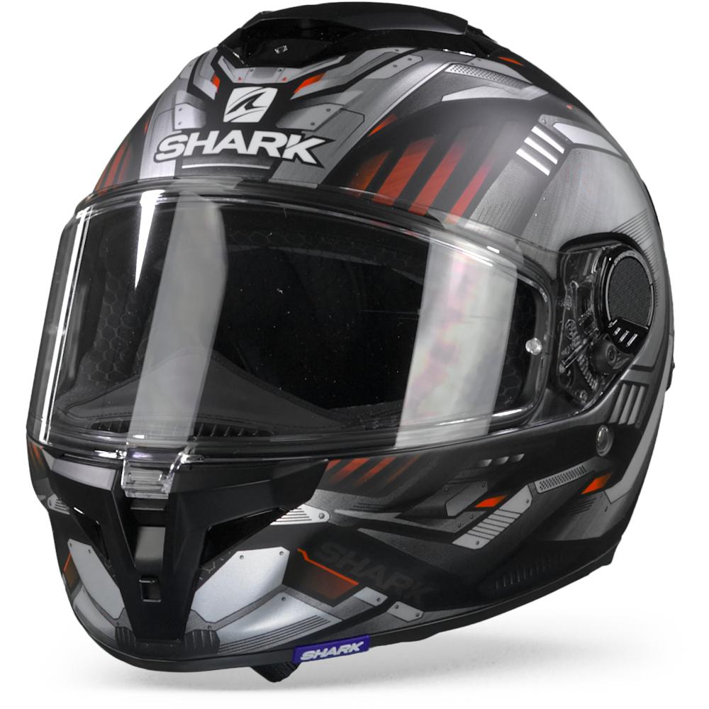Shark Spartan GT Replikan Matt KUS Black Chrome Silver M