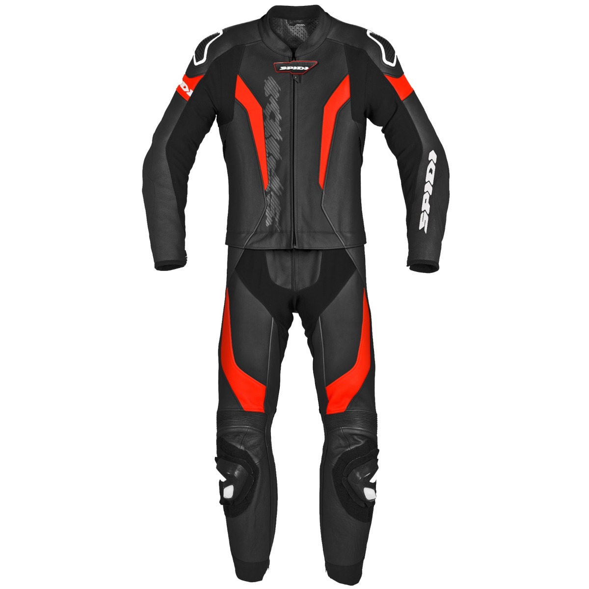 Spidi Laser Touring Black Fluo Red 2 Piece 50